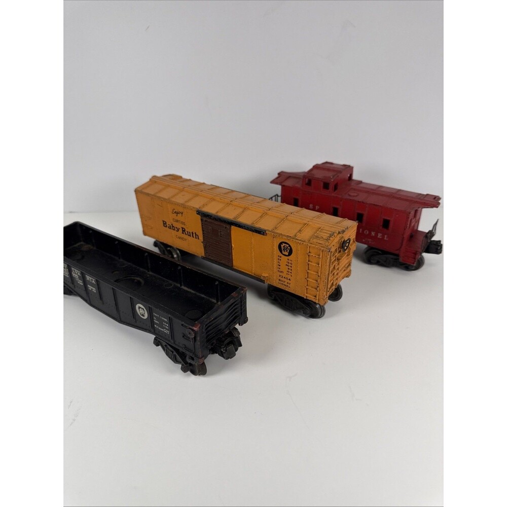 LIONEL POSTWAR O GAUGE X2454 ORANGE/BROWN + Pennsylvania 347000 2452 Lionel